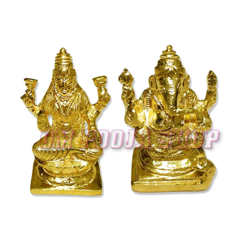 Ganesh Laxmi in Panchdhatu Idols